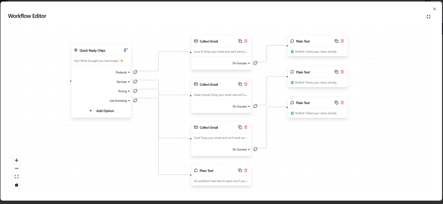 Visual Workflow Builder
